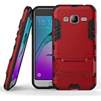 Funda Galaxy J3 (2016)- CHcase Caja El Soporte Prueba de golpes Anti-Arañazos y Polvo Mezcla Doble Capa Armadura…